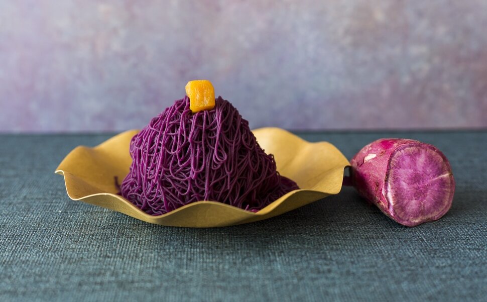 逸品紫芋のモンブラン団子