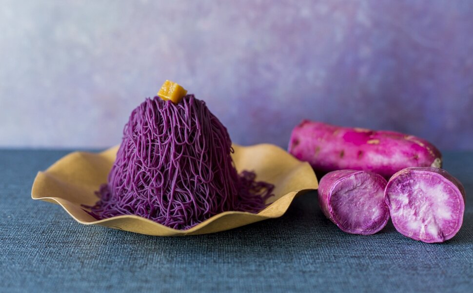 逸品紫芋のモンブランソフト