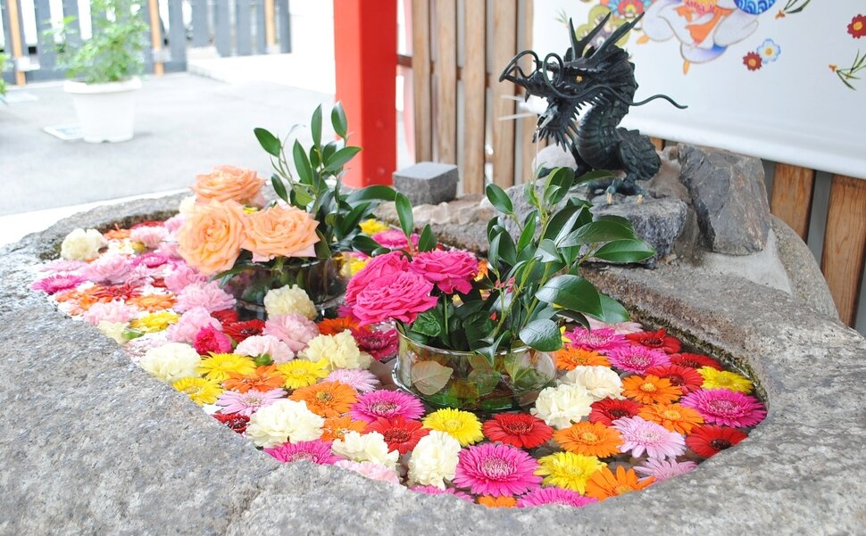 名古屋市北区 別小江神社の手水舎